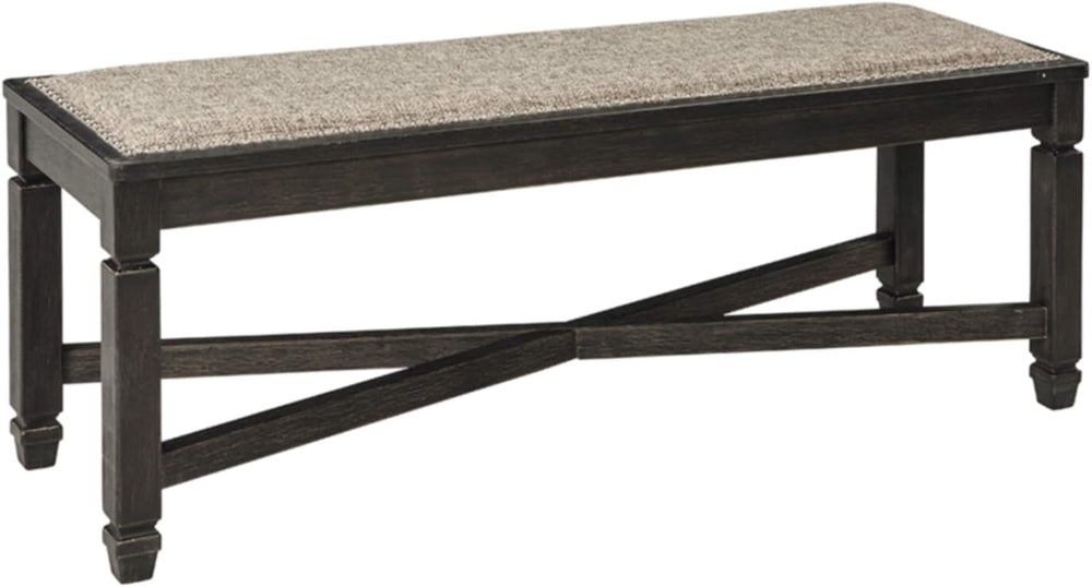 Signature Design by Ashley Tyler Creek Farmhouse Upholstered Dining Room Benc...