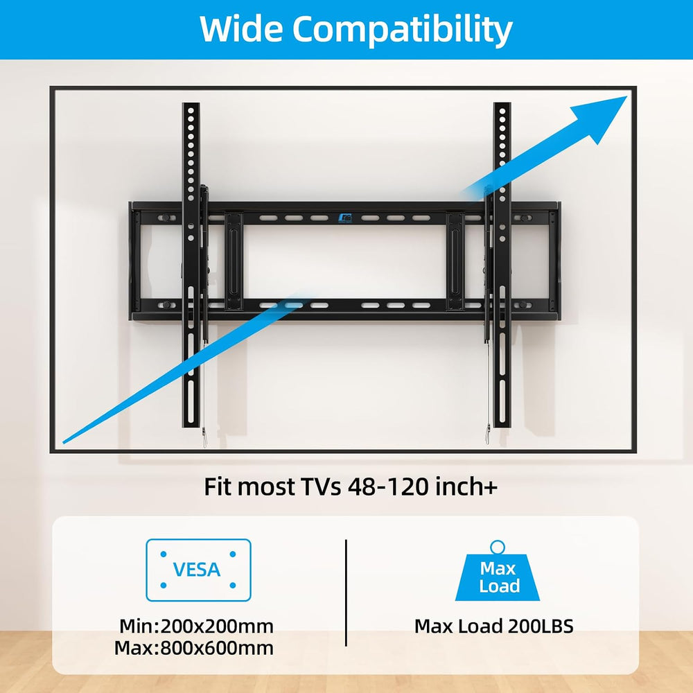 HOME VISION Heavy Duty Tilt TV Wall Mount for 48-120 Inch Flat Screen | Max V...