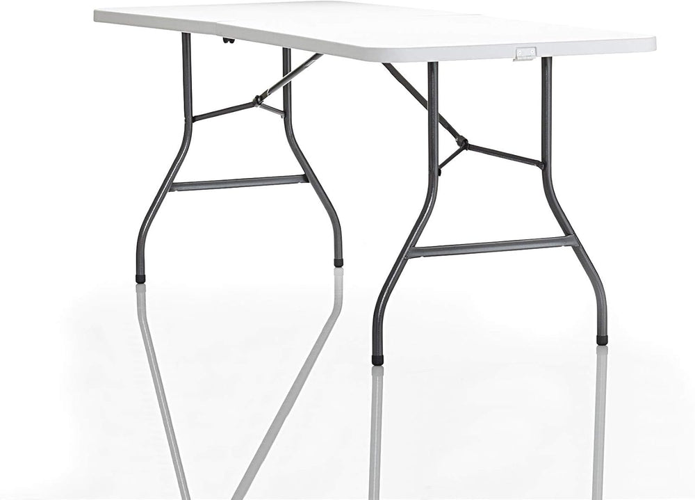 Cosco 6ft Fold-in-Half Blow Molded Folding Table, Indoor/Outdoor, Comfort Han...