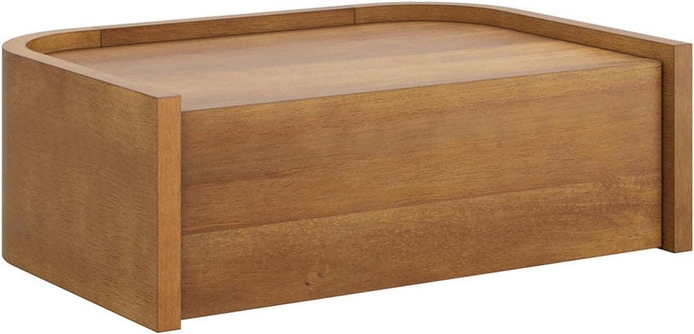 Nathan James Tyla Wall Mounted Bedside Table, Floating 1-Drawer Nightstand wi...