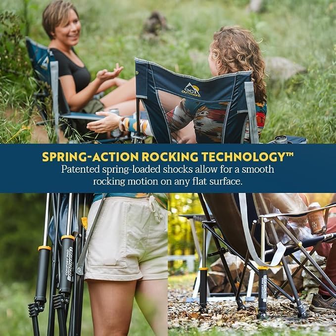 GCI Outdoor Comfort Pro Rocker Camping Chair | Portable Folding Rocking Chair...