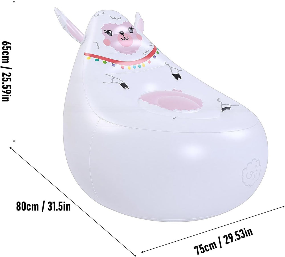 Zopsc Soft Skin Friendly Inflatable Chair, Cute Shape Air Valve for Quick Inf...