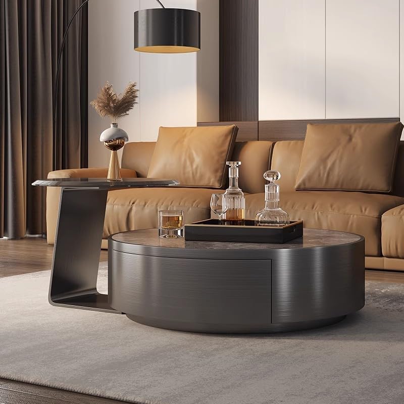 Coffee Tables Rock Slab Coffee Table, Simple Living Room, Italian-Style Small...