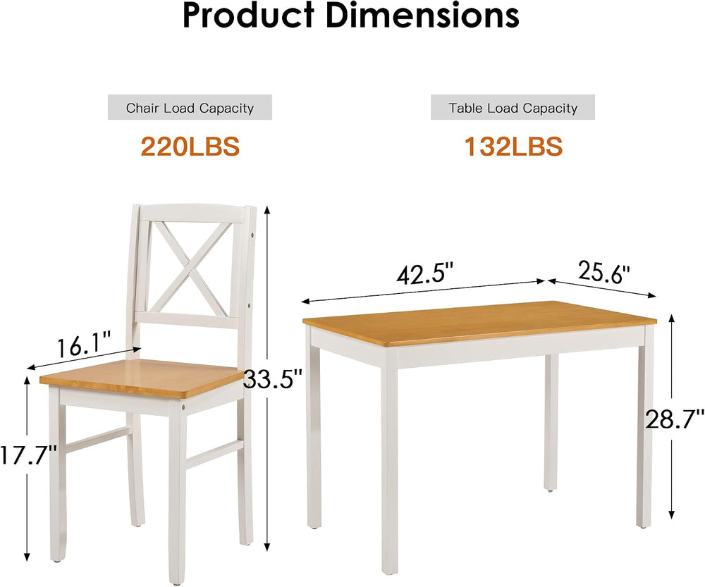 Harper & Bright Designs 5-Piece Dining Table and Chair Set for Apartment ...