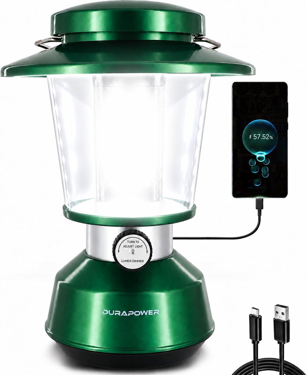 Durapower Rechargeable Camping Lantern,2800 Lumen Super Bright LED Camping La...