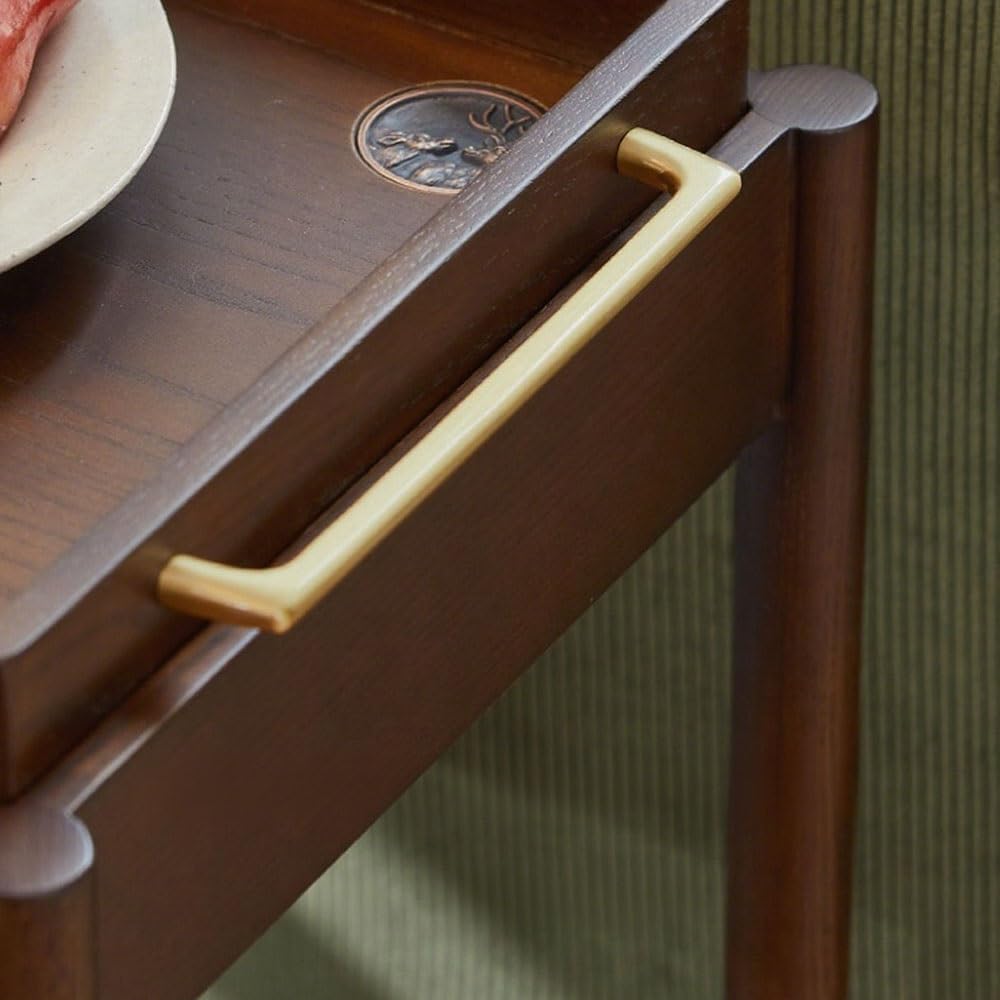 Minimalist Side Table Retro Country Style Small Trolley Movable Sofa Side Tab...