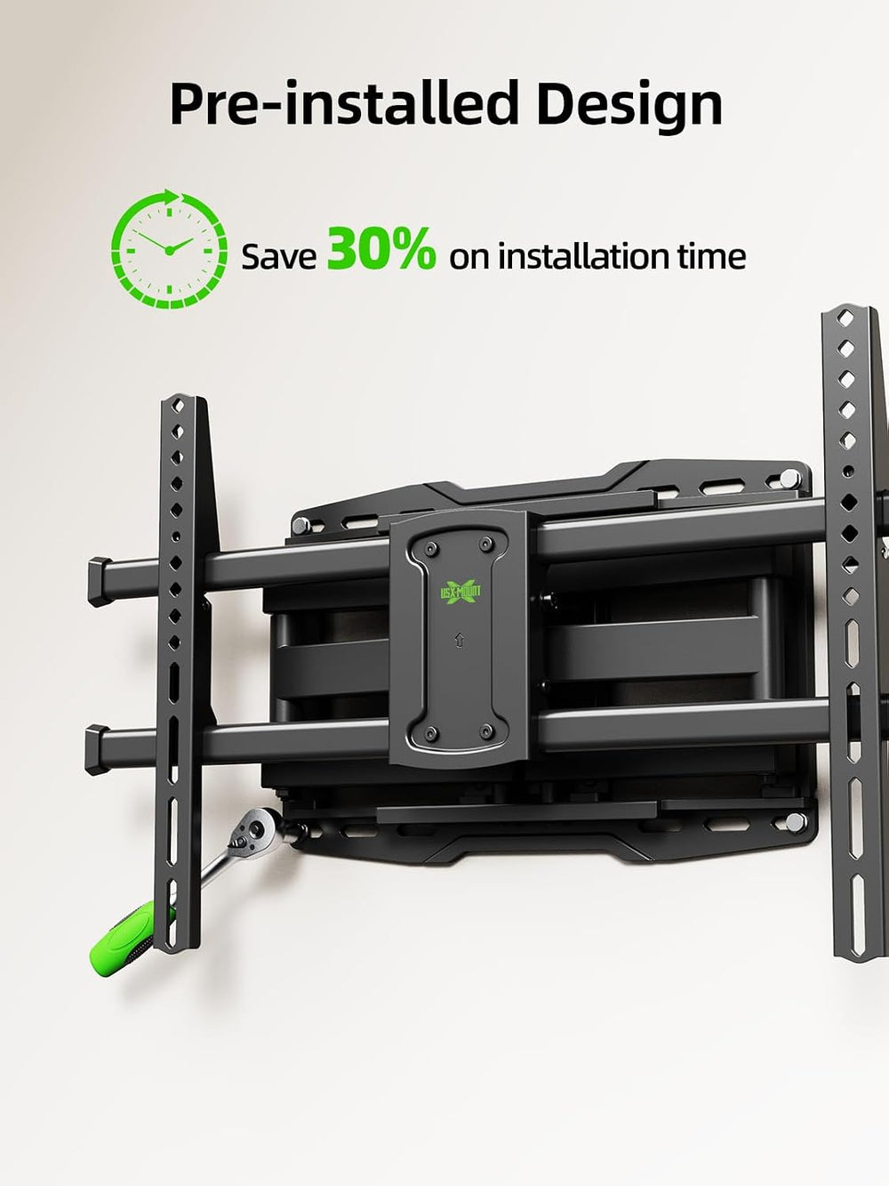 USX MOUNT Full Motion TV Wall Mount for 42-97 Inch TVs up to 150lbs, Swivel a...