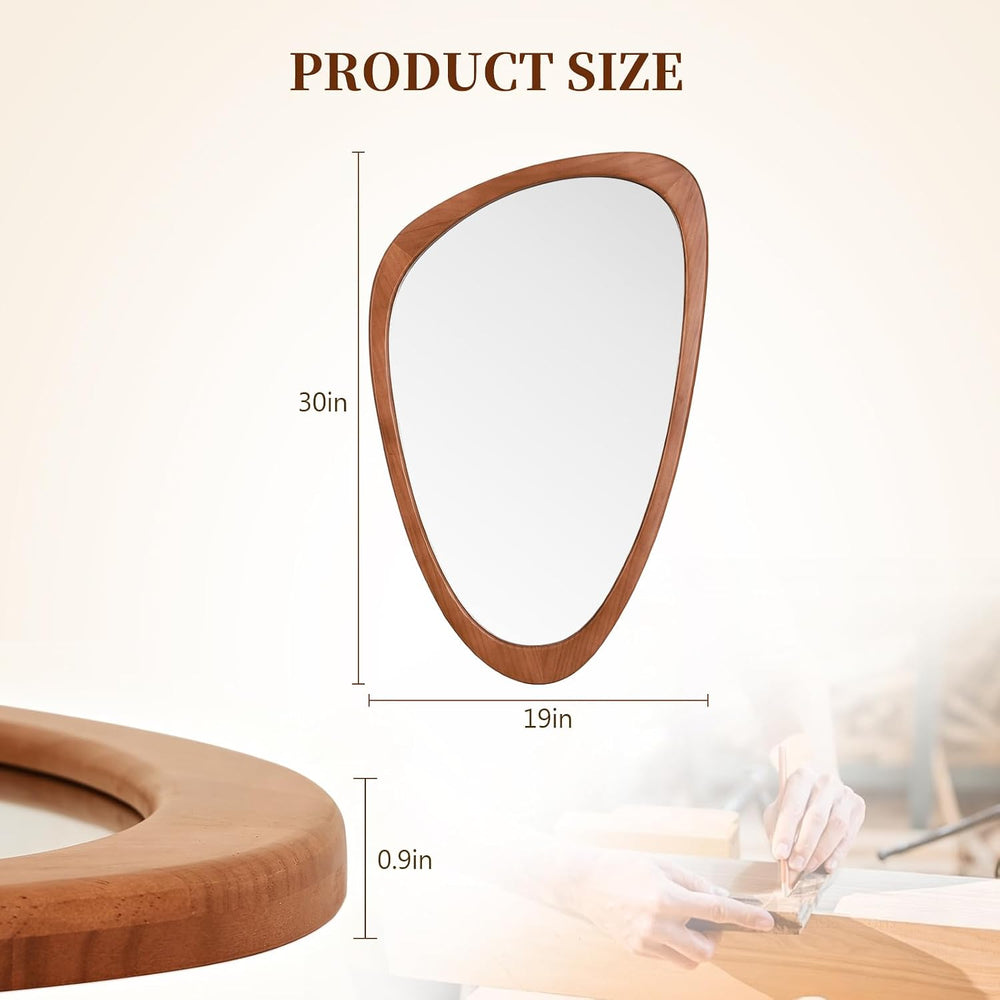 WallBeyond Asymmetrical Mirror, Irregular Wall Mirror, Wall Mirrors Decorativ...