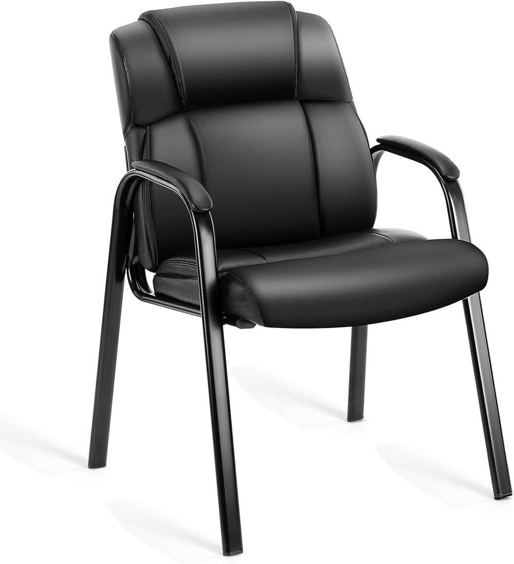 OLIXIS Office Waiting Room Chairs Set of 6, Stationary Side Guest Chair