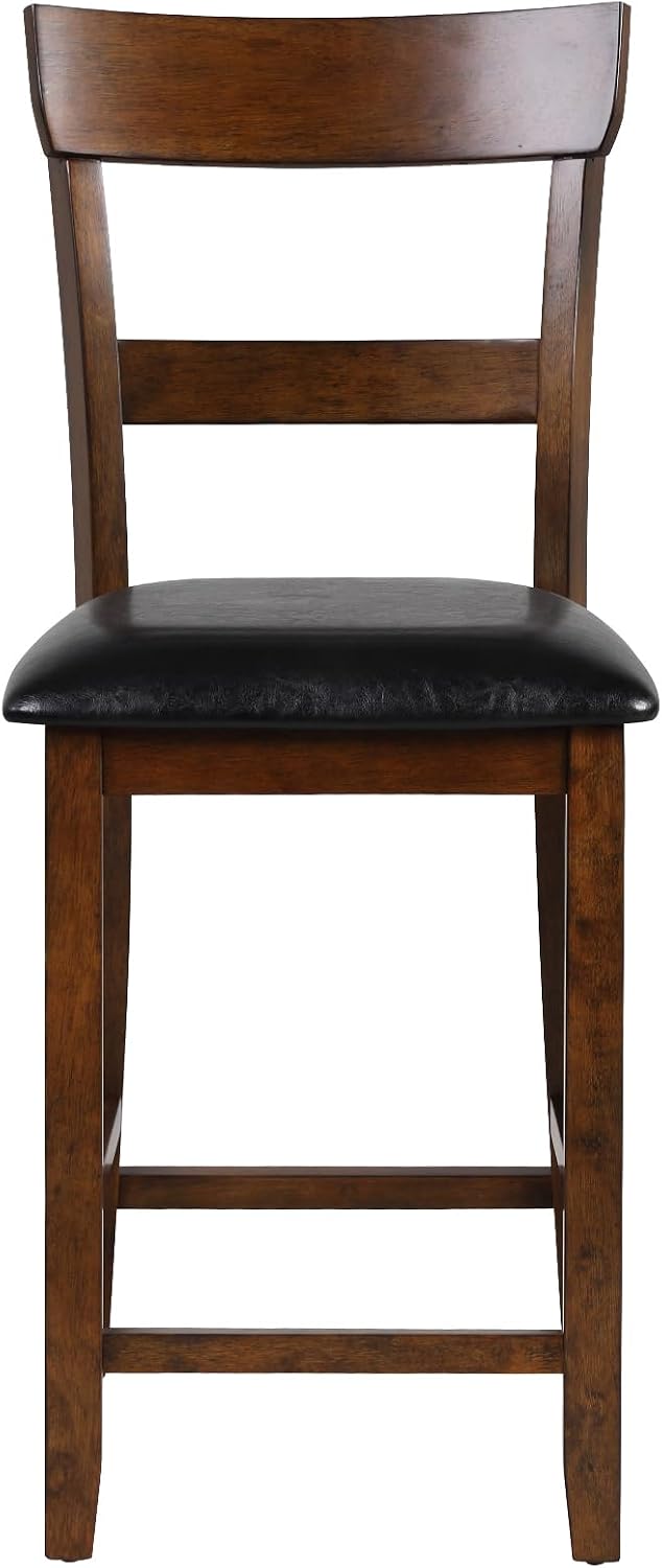 ERGOMASTER Dining Chairs Set of 4, Farmhouse 25.5" Bar Chairs, Rubber Wo...