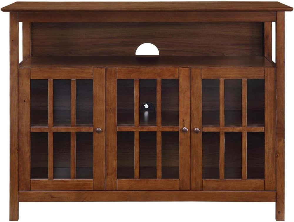 Convenience Concepts Big Sur Deluxe TV Stand with Storage Cabinets and Shelf ...