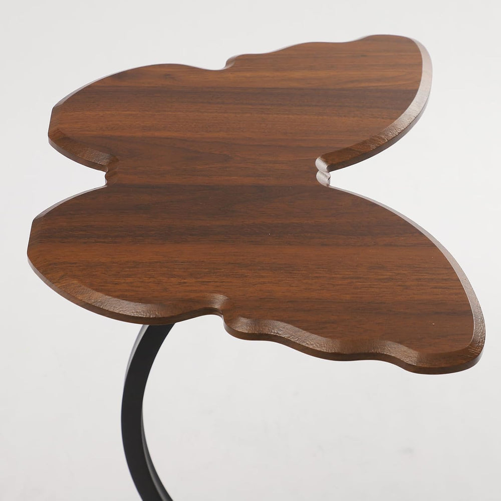 Side Table Butterfly Shape End Table, C-Shaped Small Coffee Tables Sofa Table...