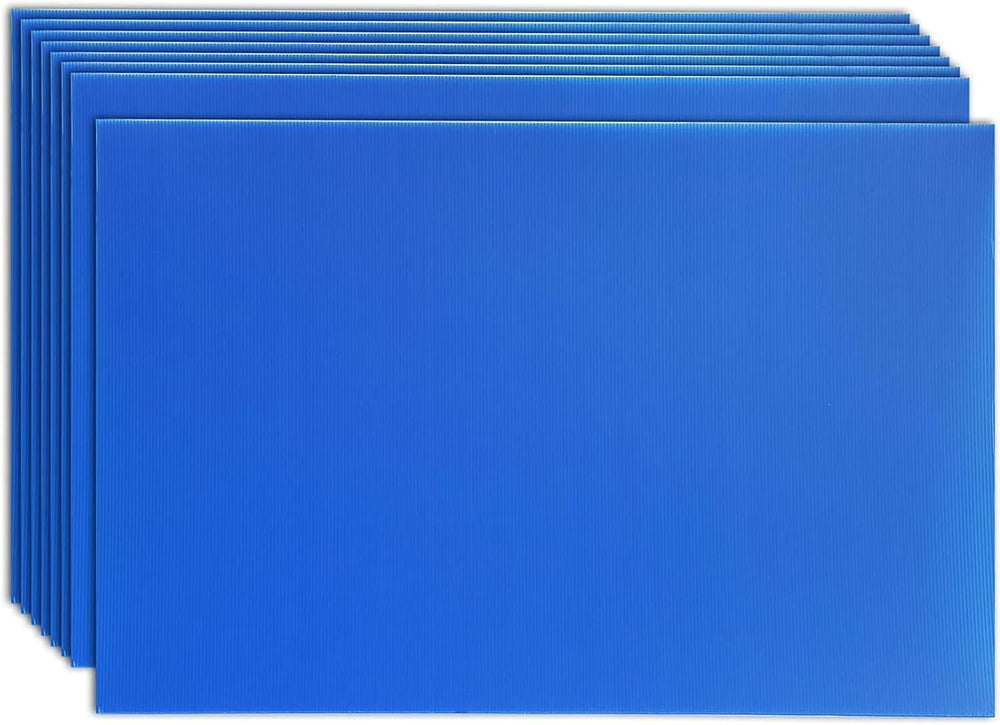 Juvale 8 Pack Corrugated Plastic Yard Signs 24x36 for Outdoor, Open House and...