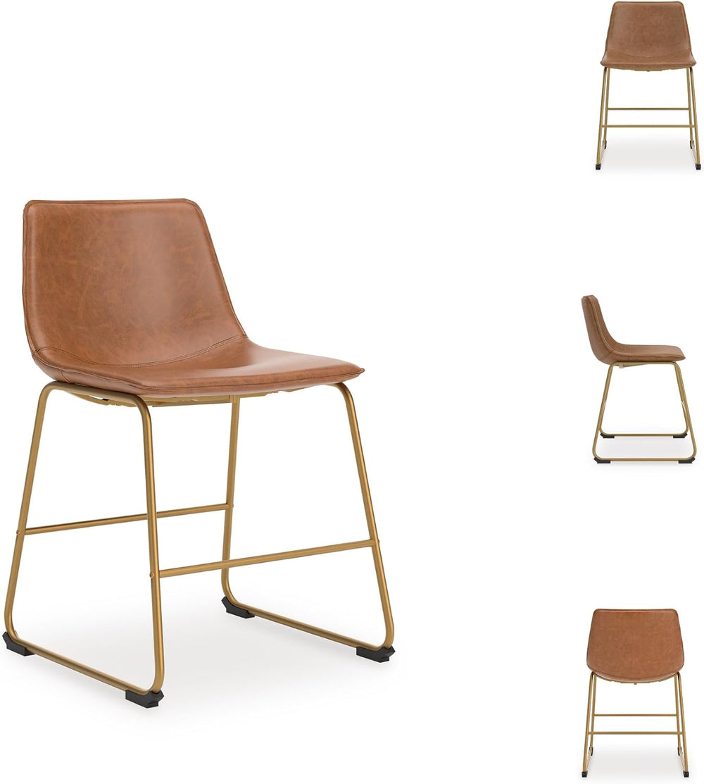 Signature Design by Ashley Crandox Dining Chairs Set of 2, Mid Century Modern...