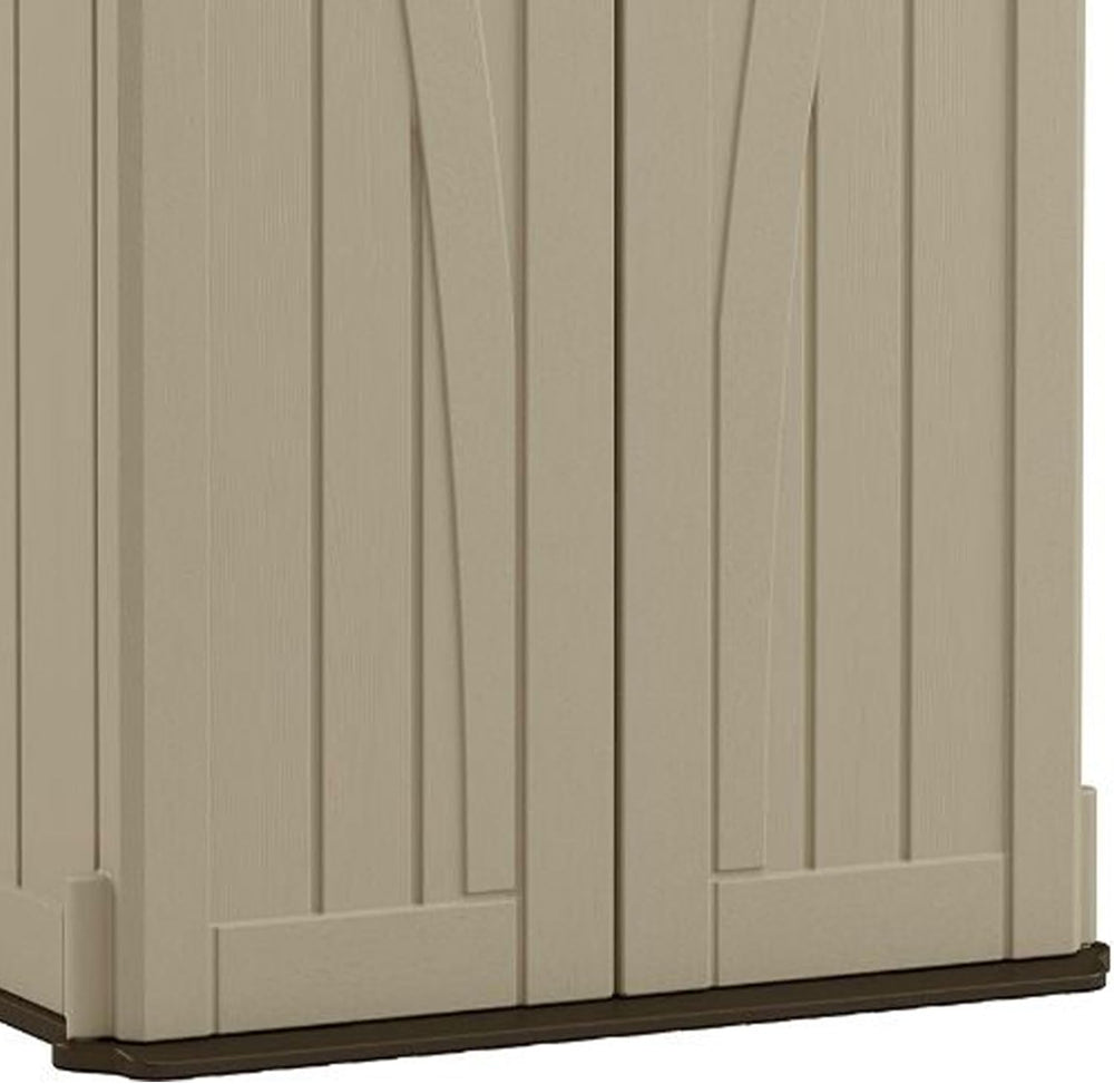 Suncast Vertical Shed, Compact Outdoor Storage System, 22 Cu. Ft. Capacity, S...