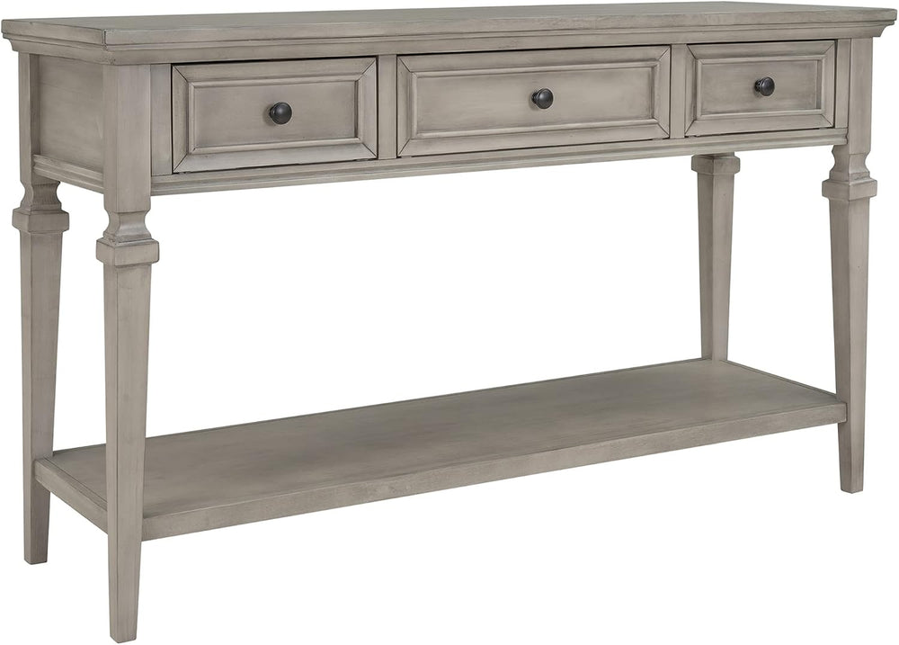 Knocbel 50" Retro Style Console Table Solid Wood Frame Sofa Table with B...