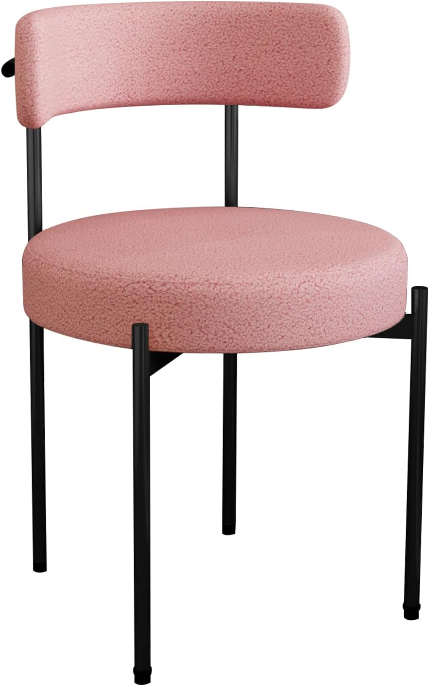 Desk Chair No Wheels Vanity Chair Comfy Accent Chairs for Living Dining Room ...