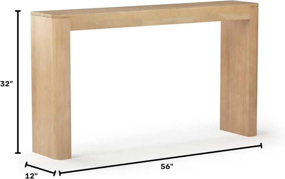 Plank+Beam Contour Console Table, 56 Inch, Blonde