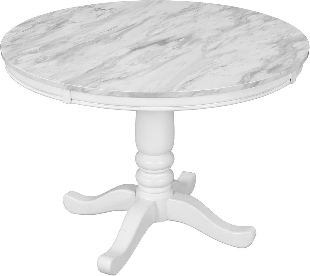 Round Dining Table Set for 4 with Chairs , 5 Pieces French Country Farmhouse ...
