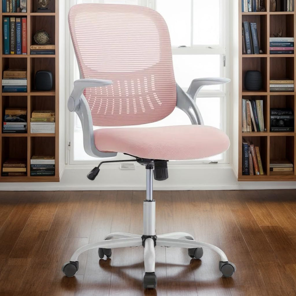 Office Ergonomic Desk Chair, Mesh Comfy Computer Work Chair with Armrests, Ro...