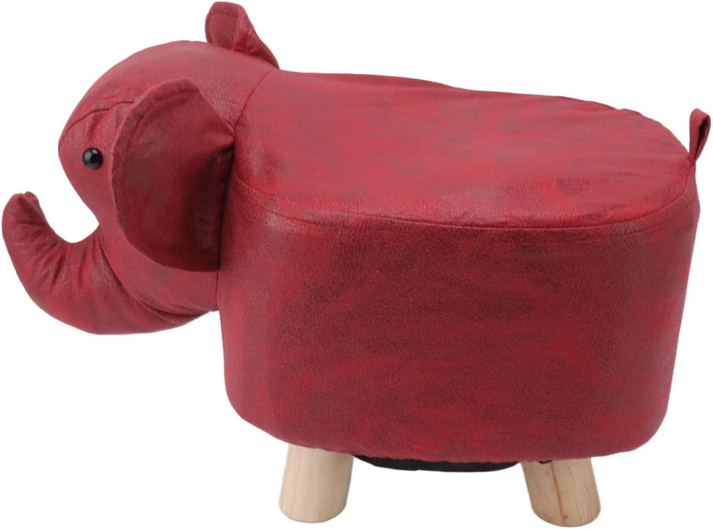 Diydeg Animal Footstool, Cute Elephant Shaped Ottoman Footstool with Soft Pad...