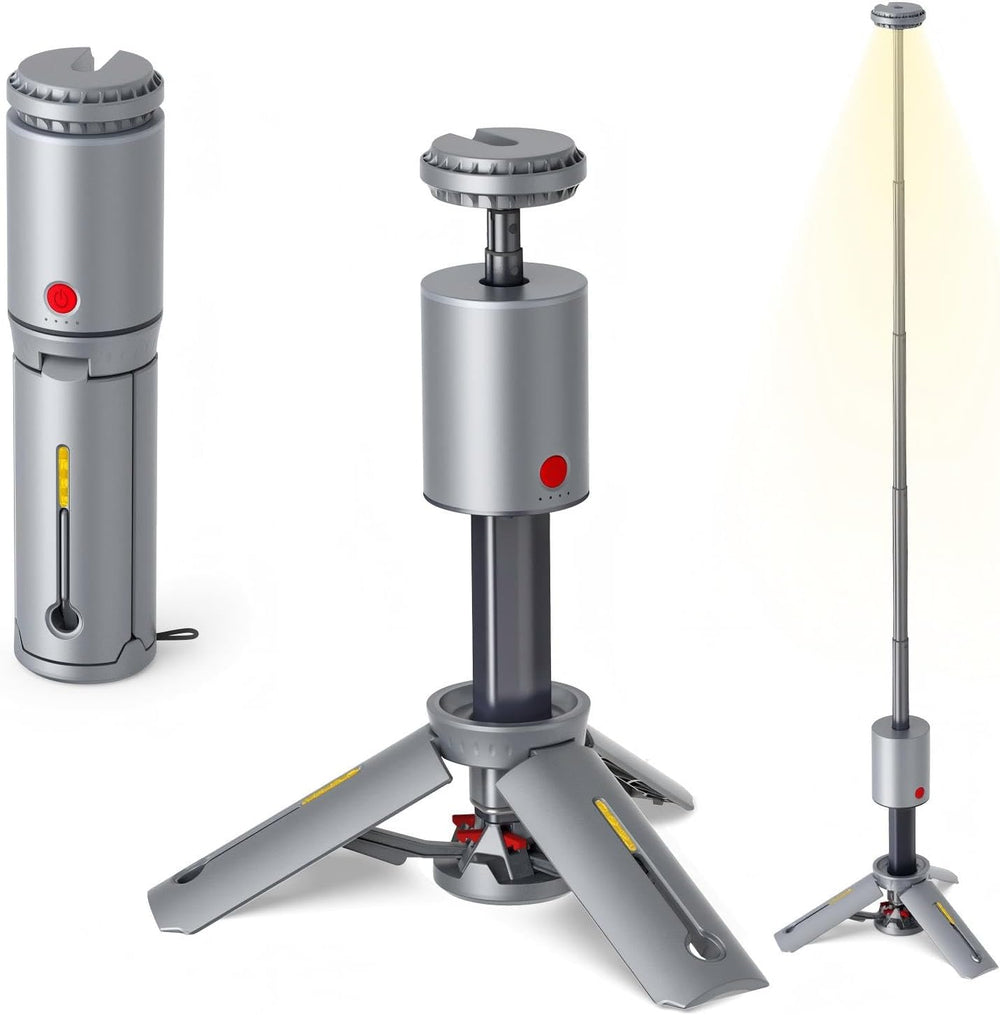 Telescopic Camping Light, Rechargeable Camping Lantern with Stand