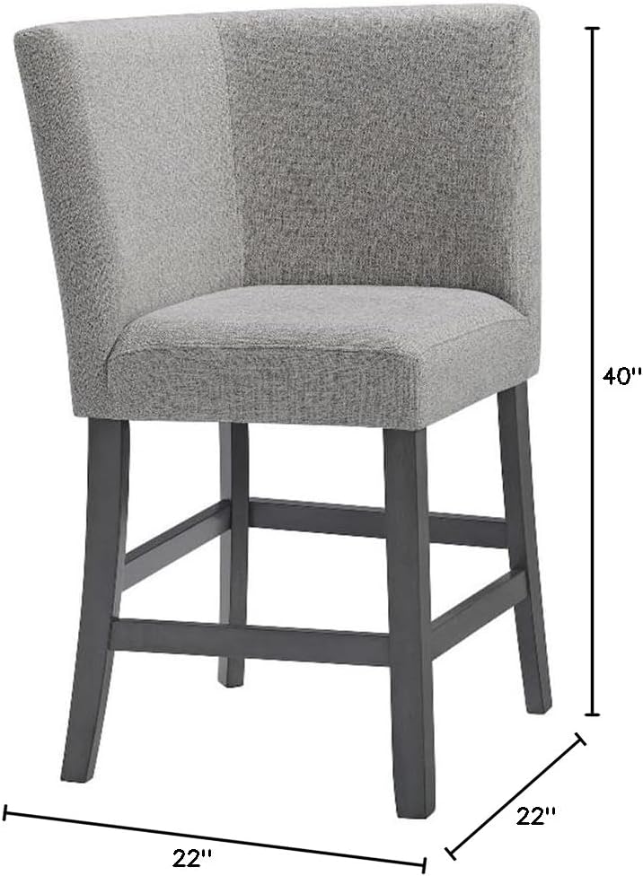 Pemberly Row Counter Corner Bench, 22" W x 22" D x 40" H, Upho...