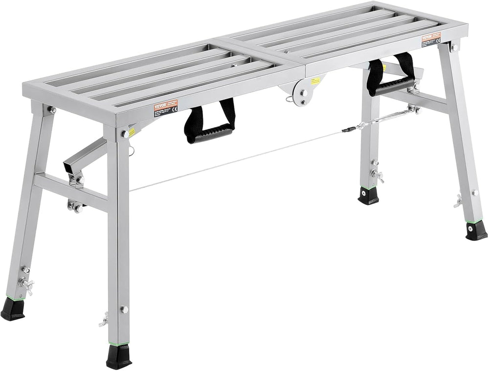 VEVOR Work Platform, 39"x 12" Portable Scaffolding Platform, Foldin...