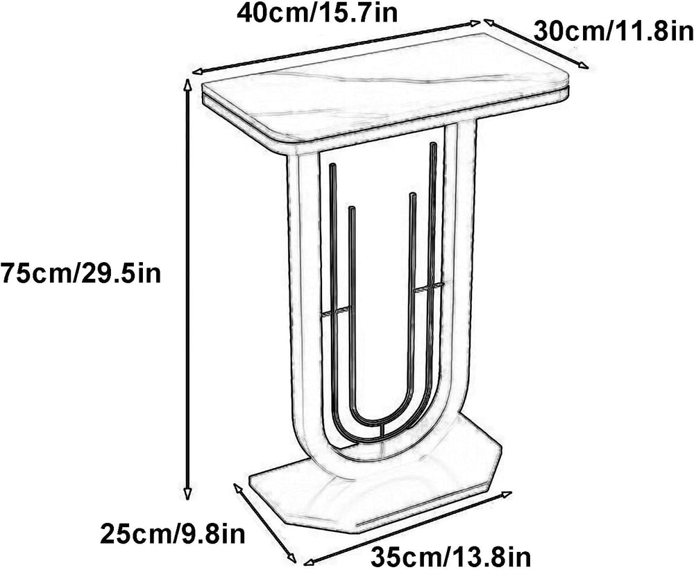 Thin Entryway Table Iron Console Table Modern Console Accent Tables for Hotel...