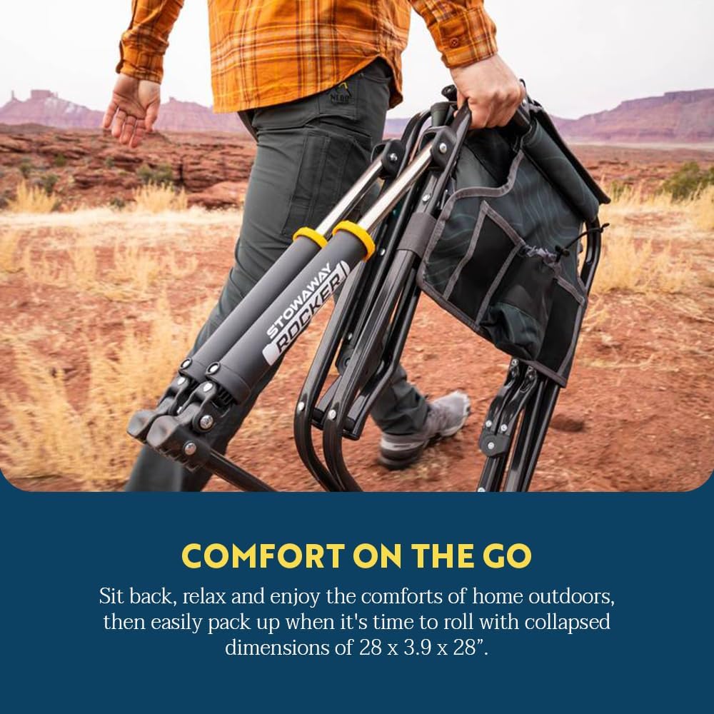 GCI Outdoor Stowaway Rocker - Stealth Camo