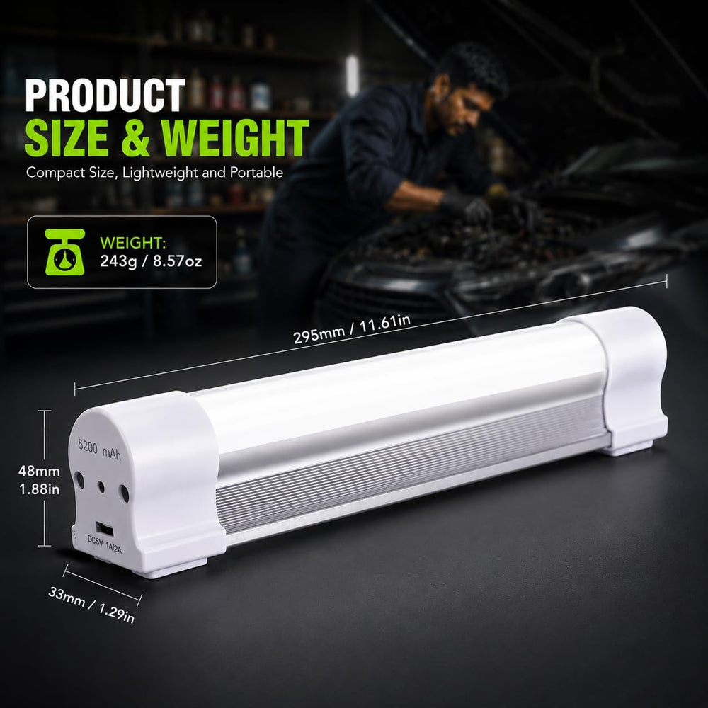 LETOUR Rechargeable Light LED Tube Magnetic Light 4000Lumens 5200mAh 5 Levels...