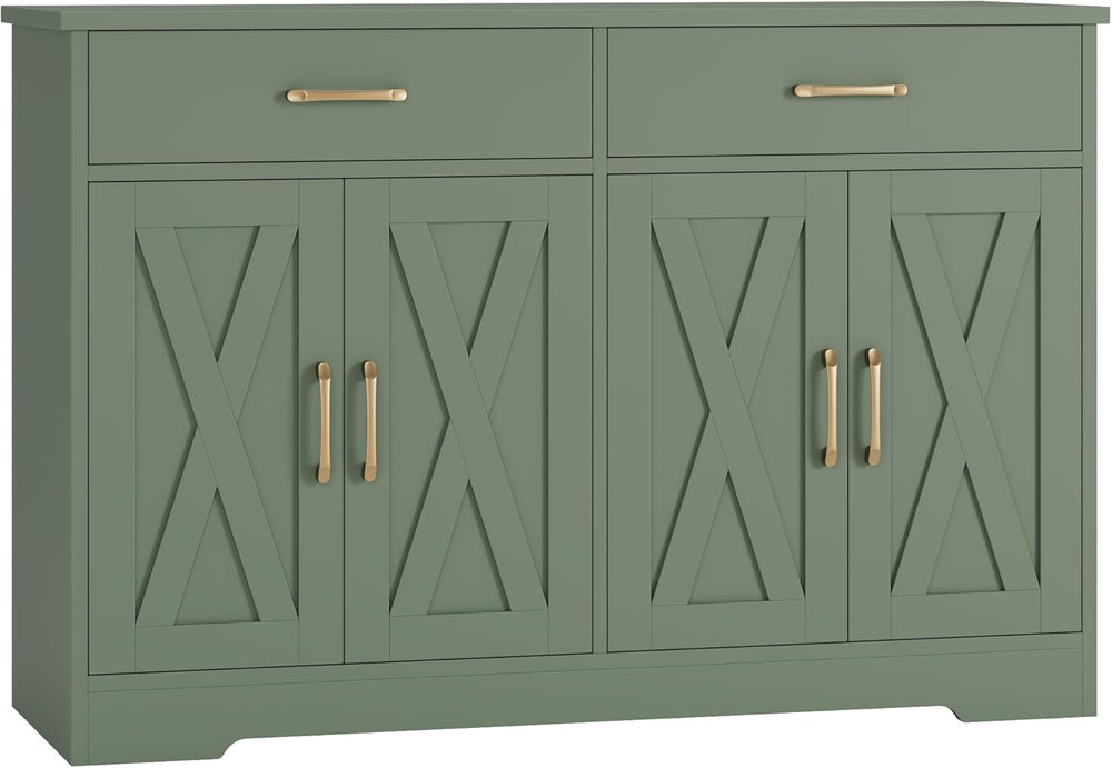HOSTACK Buffet Cabinet with Storage, 47.2" Kitchen Sideboard Buffet with...