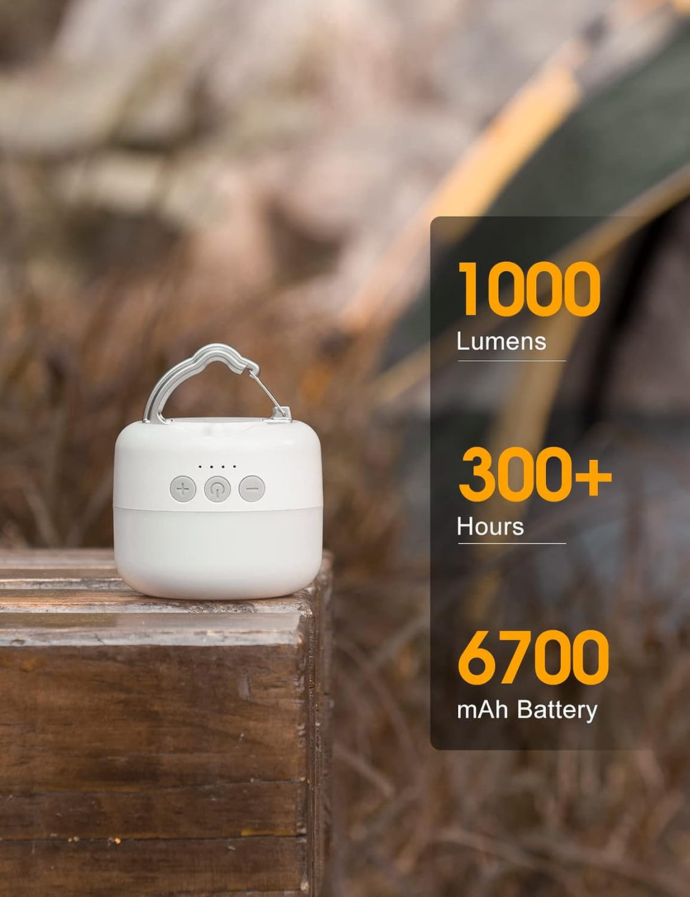 ZMNT LED Camping Lantern Rechargeable 1000LM, Up to 300H Running Time Camping...