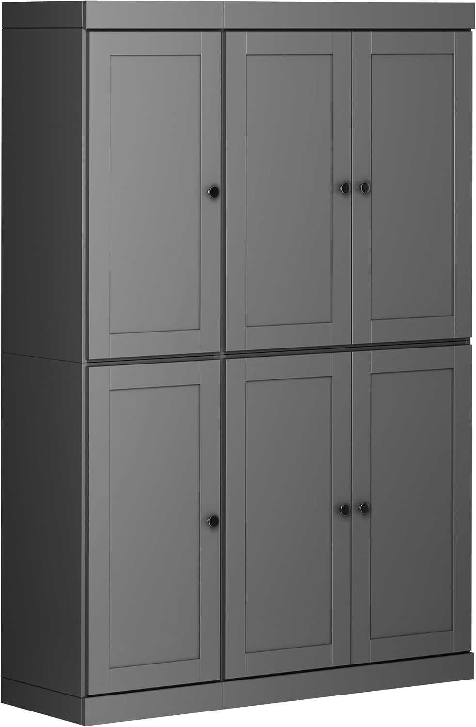 Palace Imports Solid Wood Kitchen Pantry Cabinet 71.5" Tall, 48.5" ...