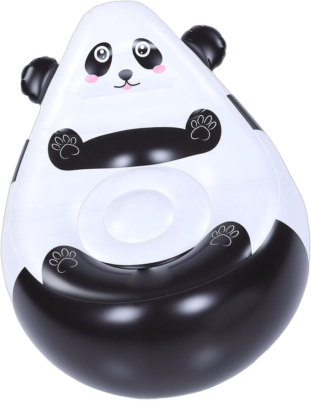 Cute Inflatable Couch Seat with Panda Cartoon, Soft Portable Chair for Garden...