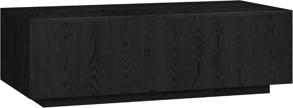Henn&Hart 48" Modern Coffee Table, Natural Black