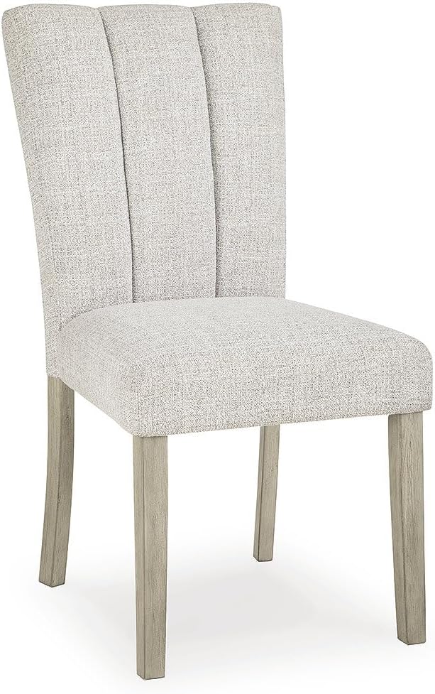 Signature Design by Ashley Upholstered Dining Chairs Set of 2, Bisque | Solid...