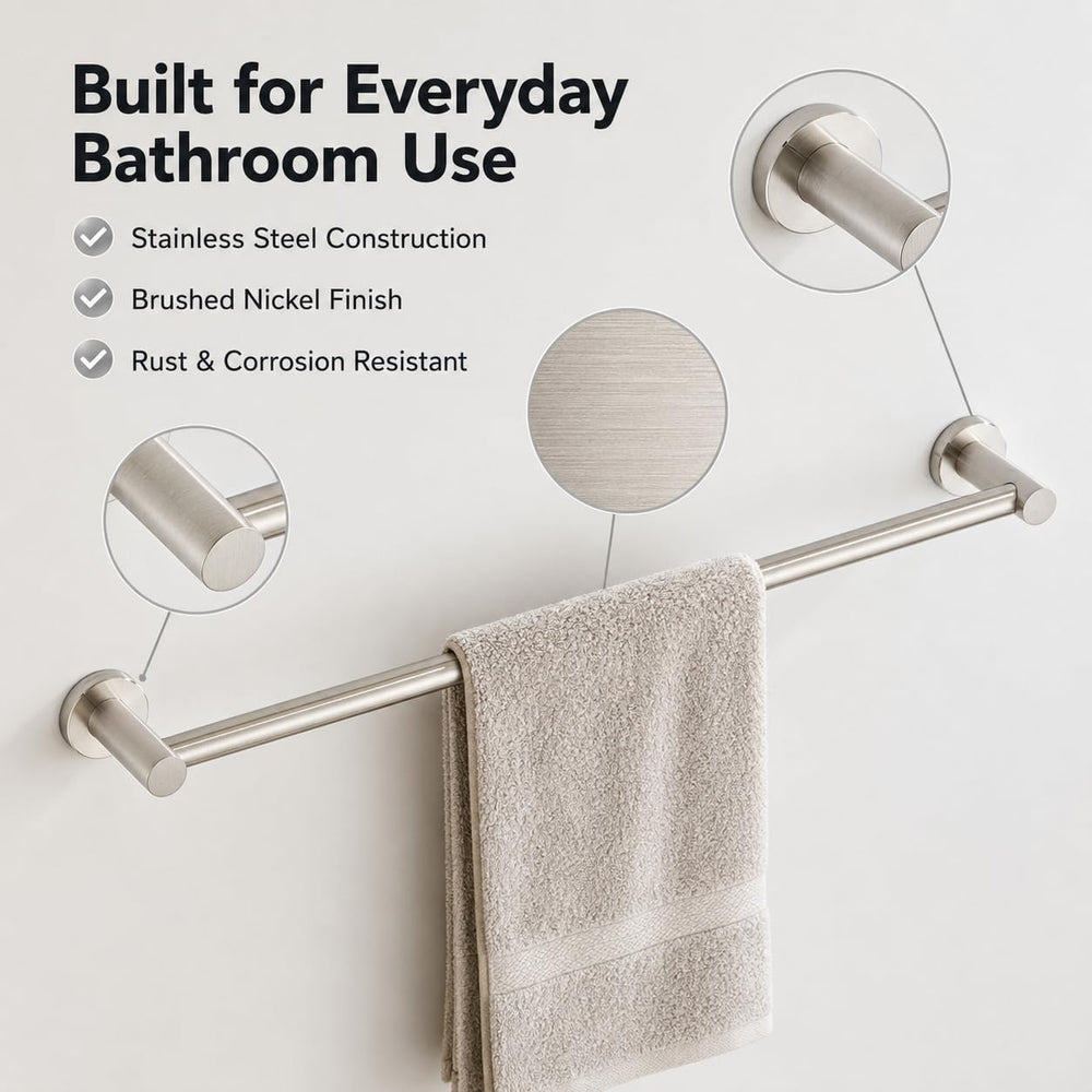 Bathroom Hardware Set 5 Piece, Brushed Nickel Bathroom Accessories Set, SUS30...