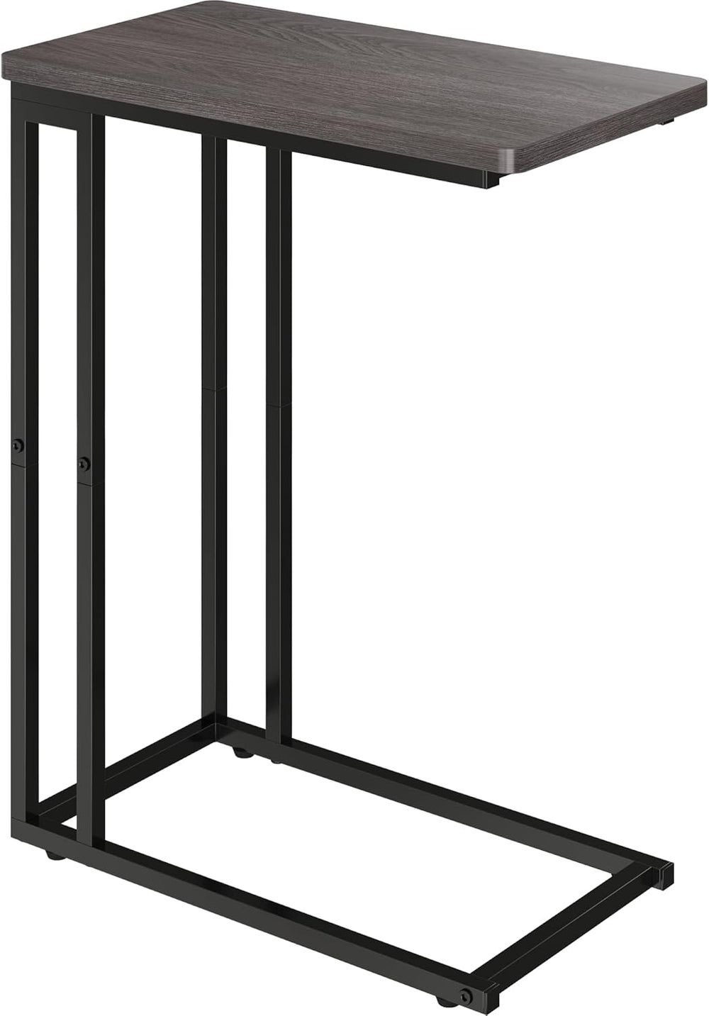 Yusong C Shaped End Table - Slide Under Sofa Couch Bed, Small Table for Small...
