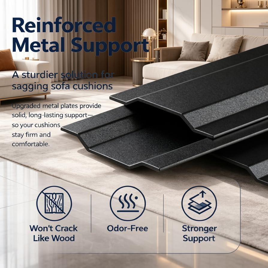 Iron Couch Cushion Support Board-21.5x70" Ultra-Thin Heavy-Duty Steel | ...