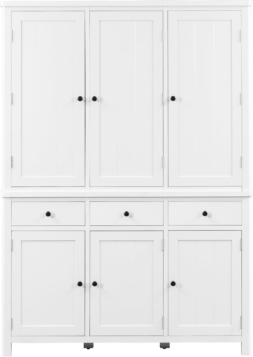 Farmhouse 74.8''H High Freestanding Kitchen Pantry,Large Cupboard Sto...