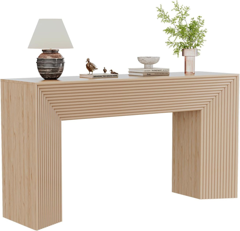 ONBRILL 55-Inch Wood Entryway Table with Storage, Narrow Long Sofa Table | Fl...