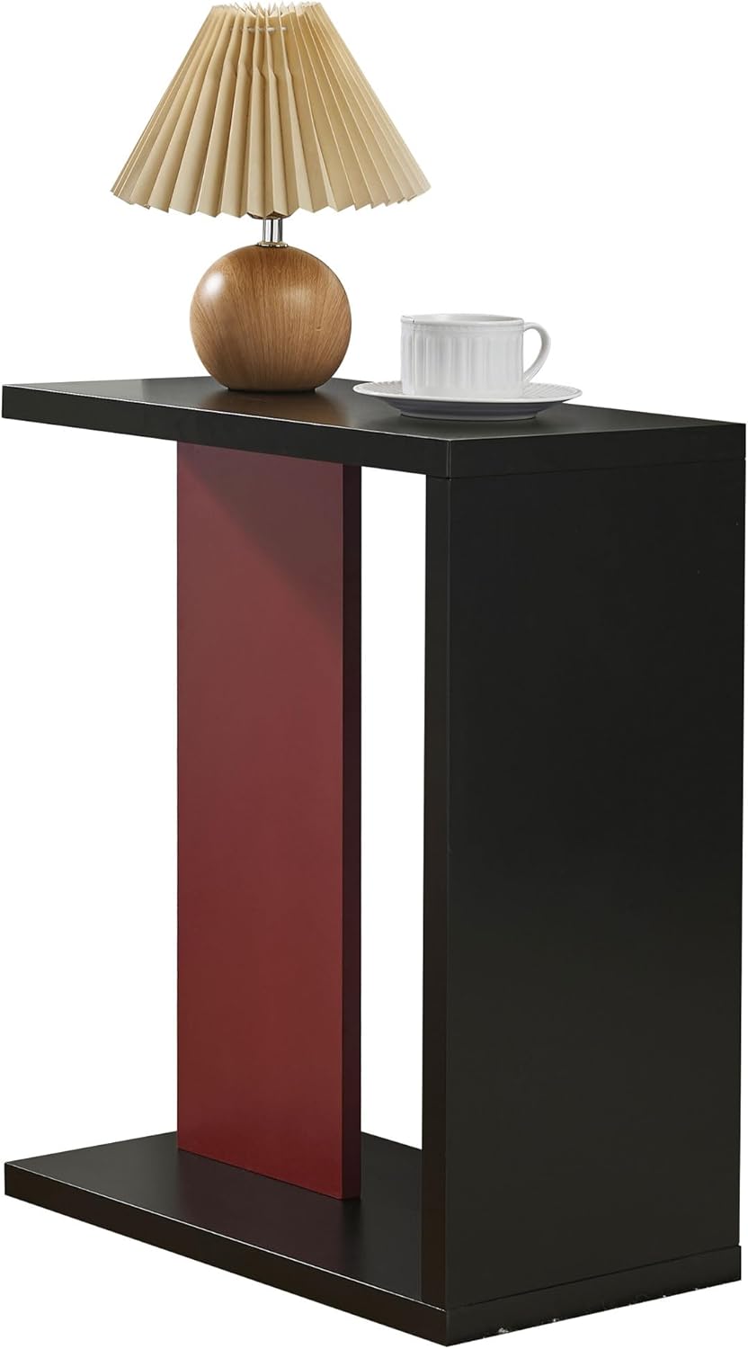 Kings Brand Furniture Hayward Side Table for Couch, Snack and Laptop Modern A...
