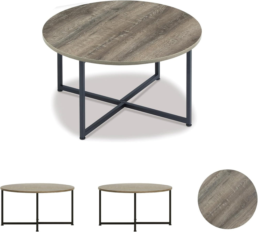 Signature Design by Ashley 3-Piece Living Room Coffee and End Table Set | Rou...