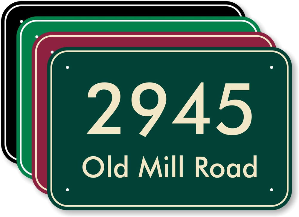 SmartSign Custom House Address Sign - Personalize House Number/Street Name, 1...