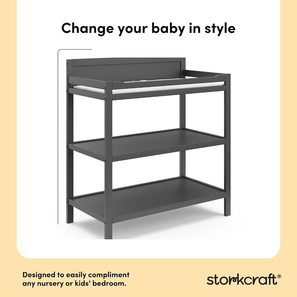 Storkcraft Alpine Changing Table, Gray