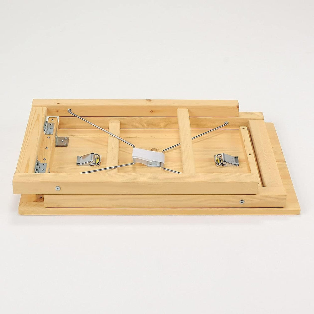 MUJI 18499441 Folding Pine Wood Table, (W x D x H): 31.5 x 19.7 x 27.6 inches...