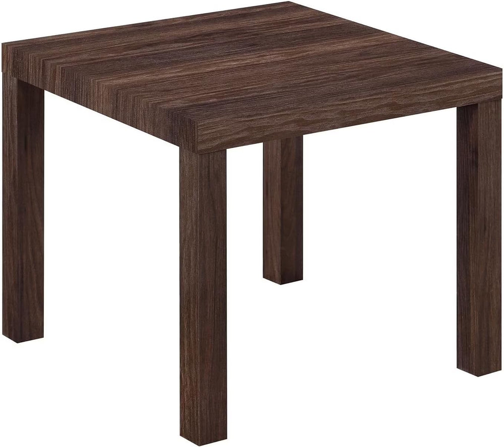 Modern Side Table 20 Inch Square End Table Wood Look Nightstand for Living Ro...