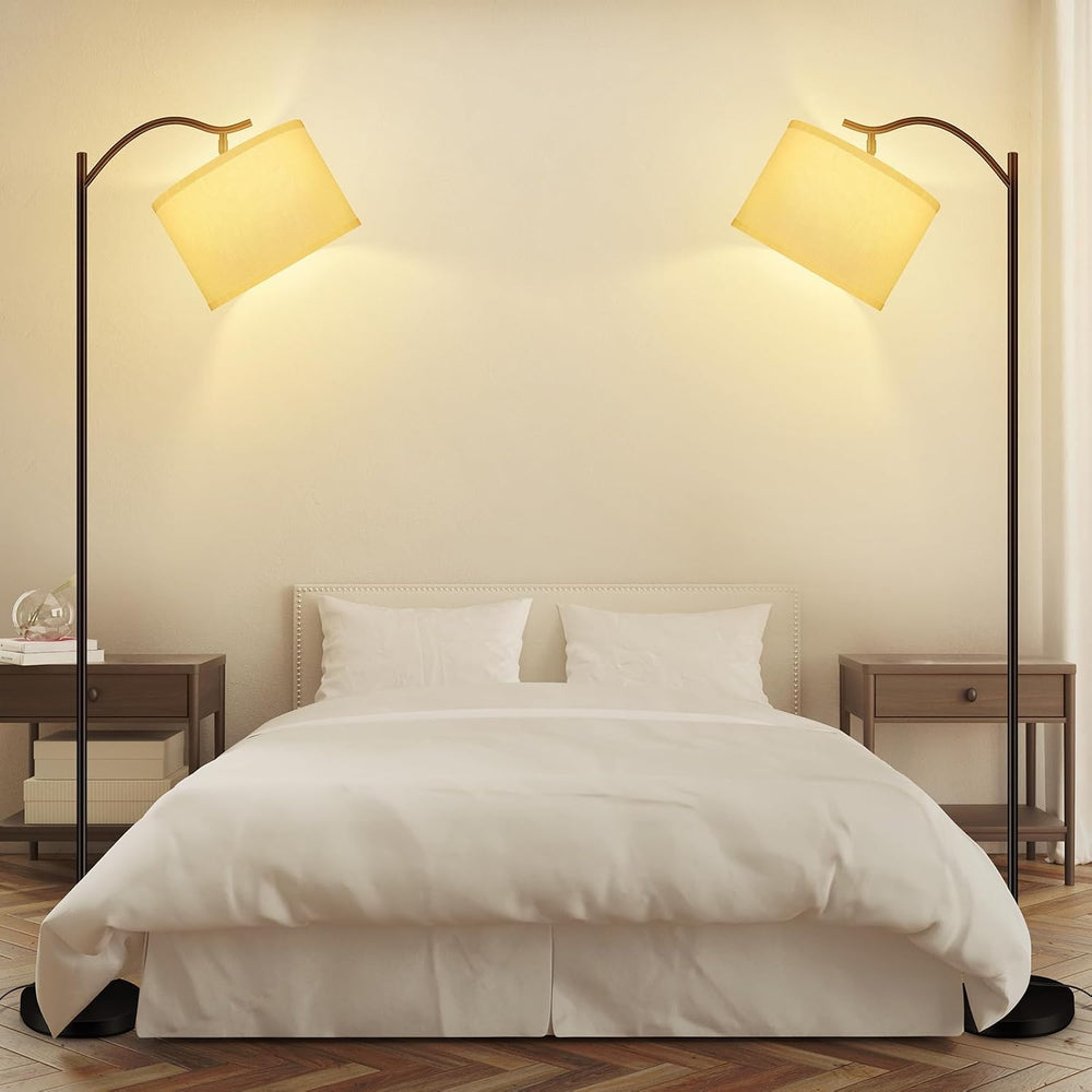 BoostArea Floor Lamp for Living Room,Arc Floor Lamp with Remote Control,Stepl...