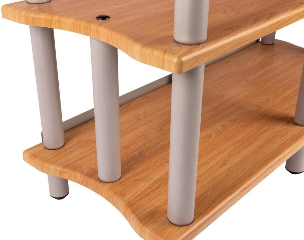 Monolith Double-Wide XL 3-Tier AV Stand - 300 lbs Weight Capacity Per Shelf, ...